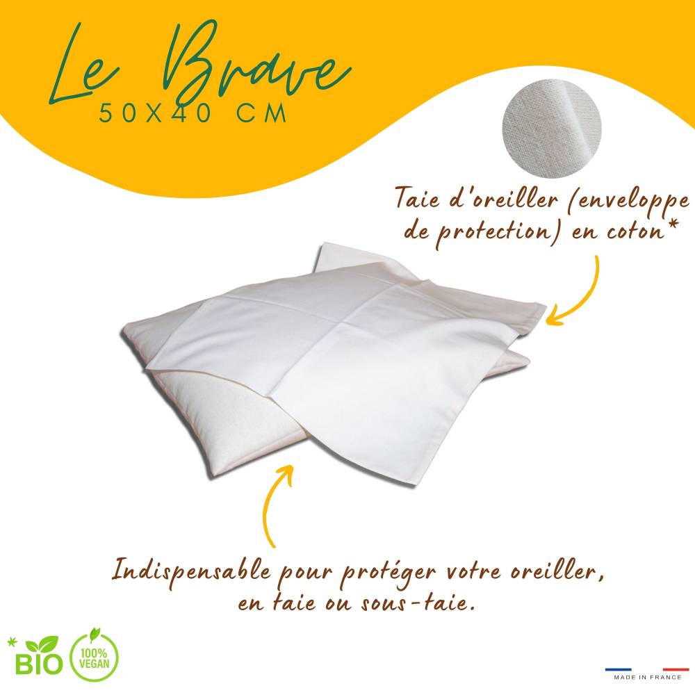 Détail du garnissage : coton biologique certifié GOTS.