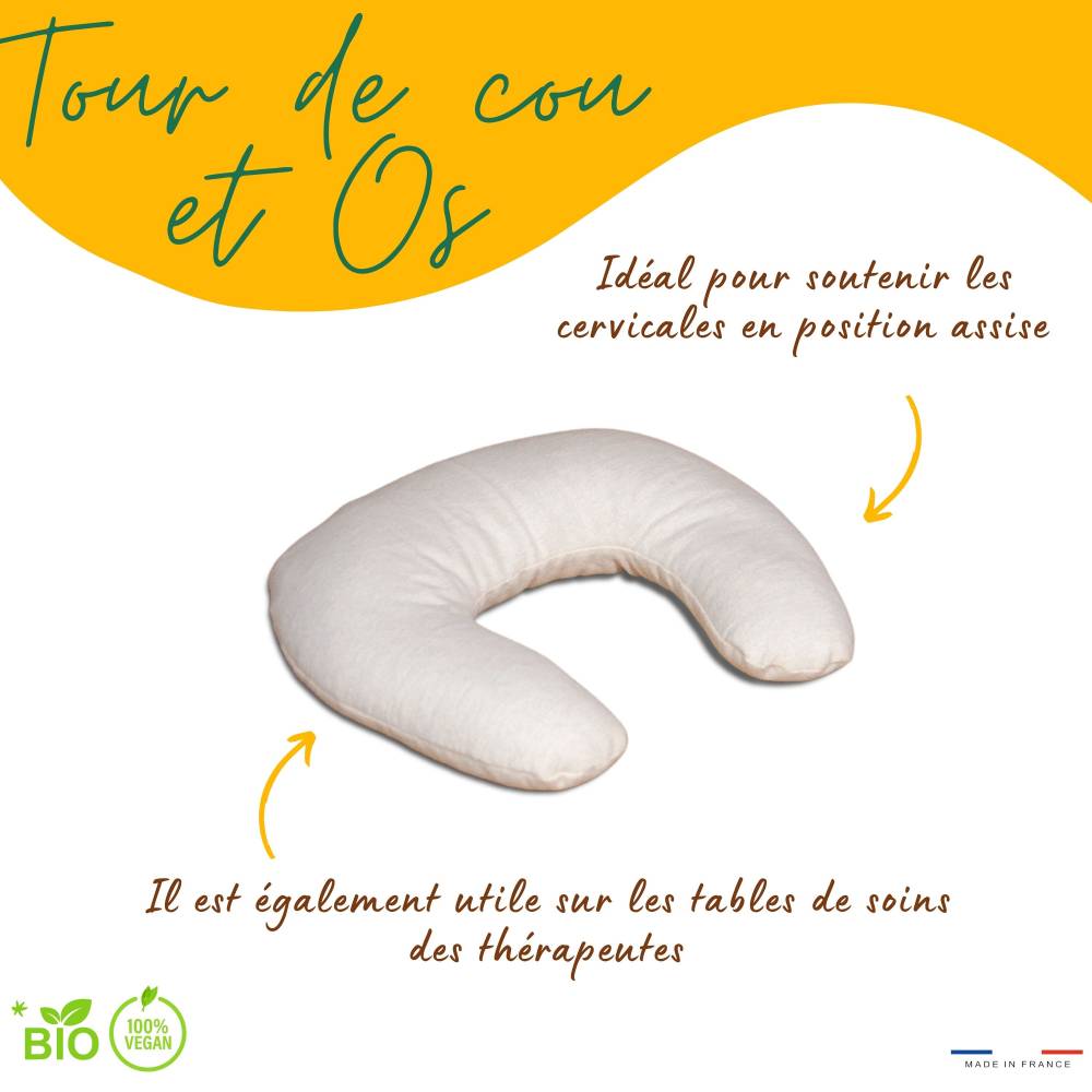 Garnissage 100% végétal et compostable : soutien cervical doux, alternative aux mousses synthétiques
